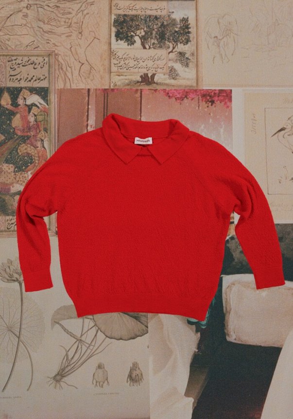 Hesperios Knit Library, HKL, Collared Pullover Shirt