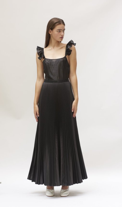 Lidia Dress Black Metallic