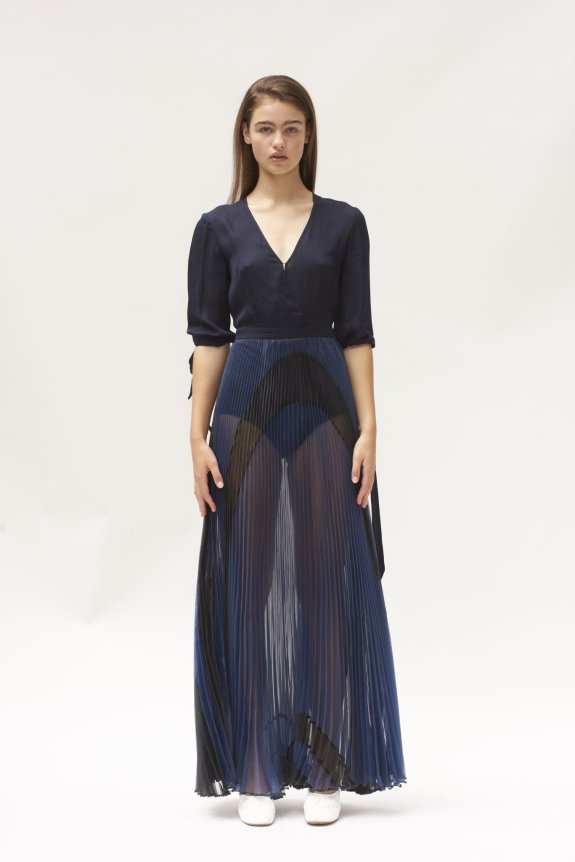 Roma Dress Black Navy