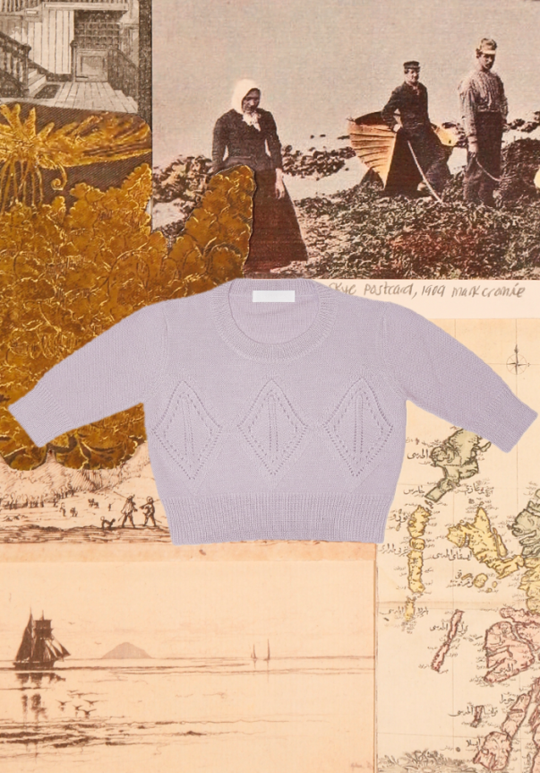 Light purple Edie Dusk sweater