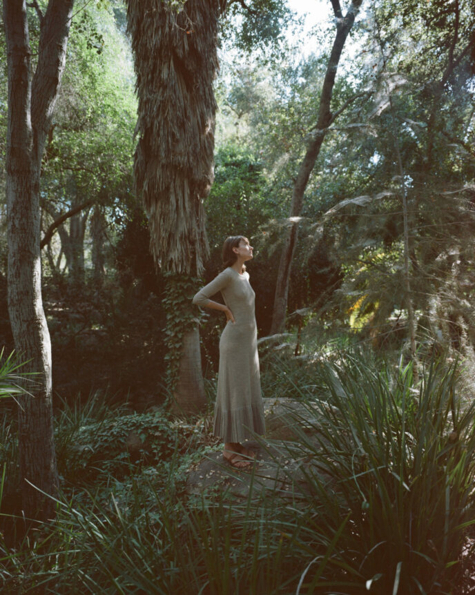 Miranda and Elektra Kilbey of Say Lou Lou wearing Hesperios Knit Library.